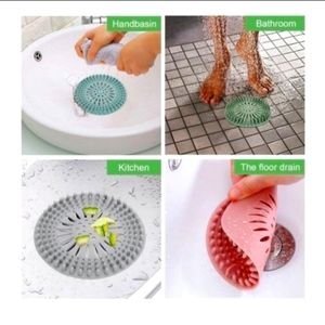 Hair Stopper Hair Catcher Drain Covers Silicone 5 Pack